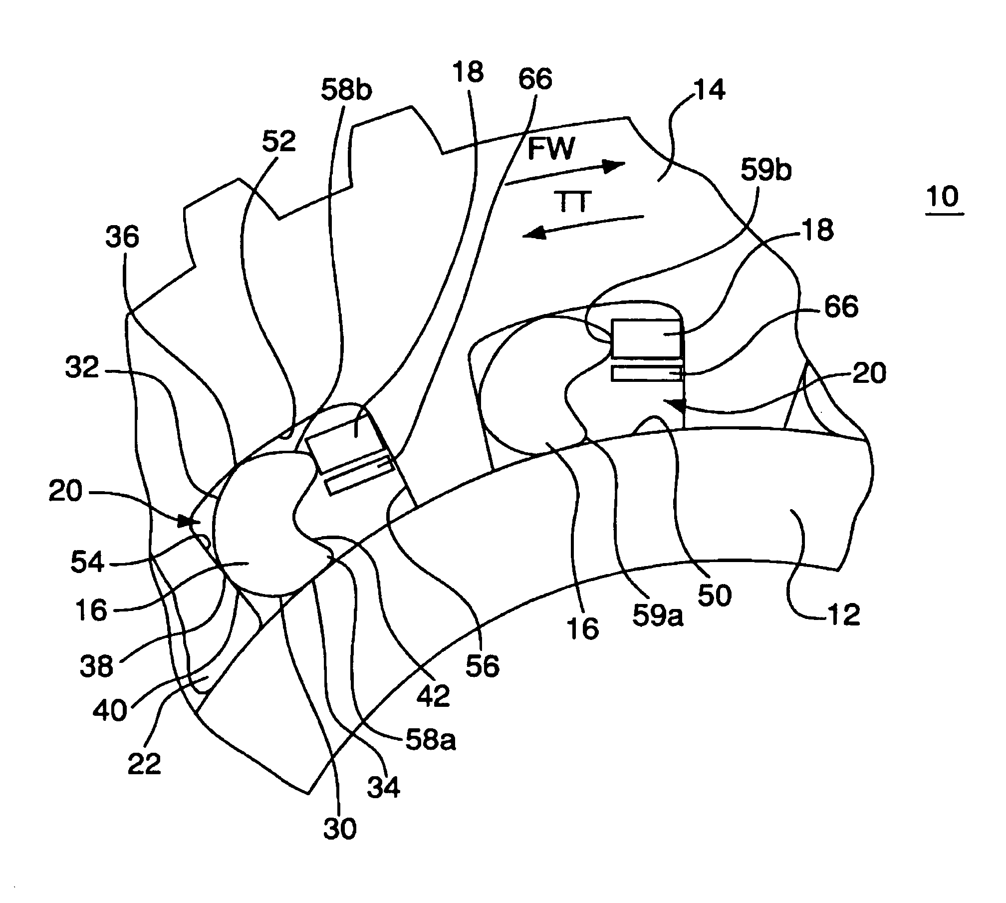 Clutch having elements capable of independent operation