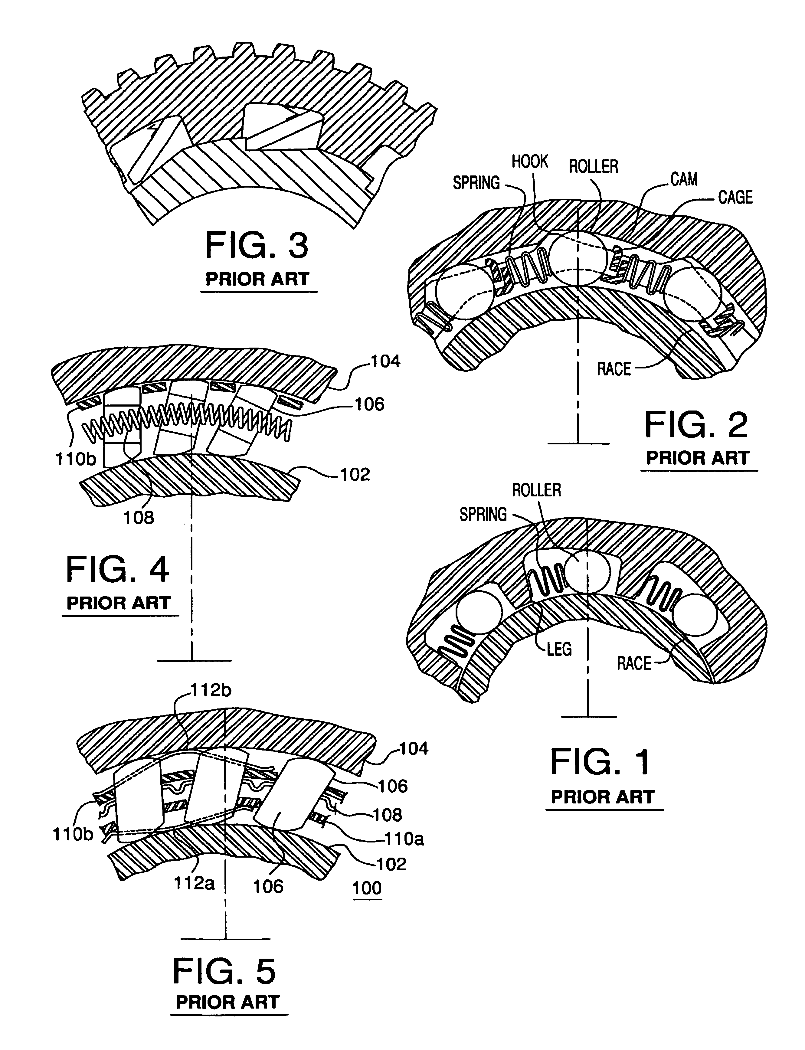 Clutch having elements capable of independent operation