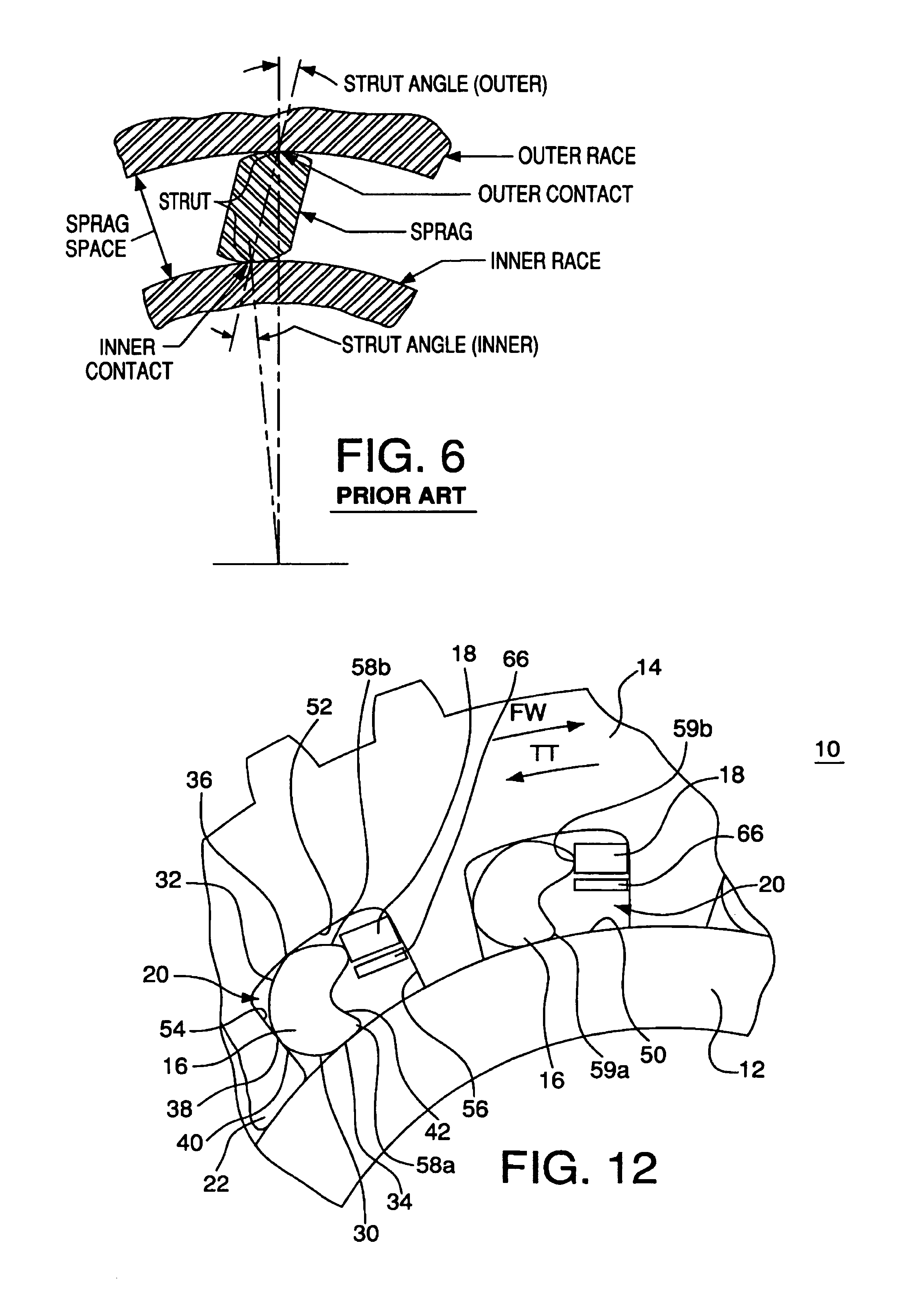 Clutch having elements capable of independent operation