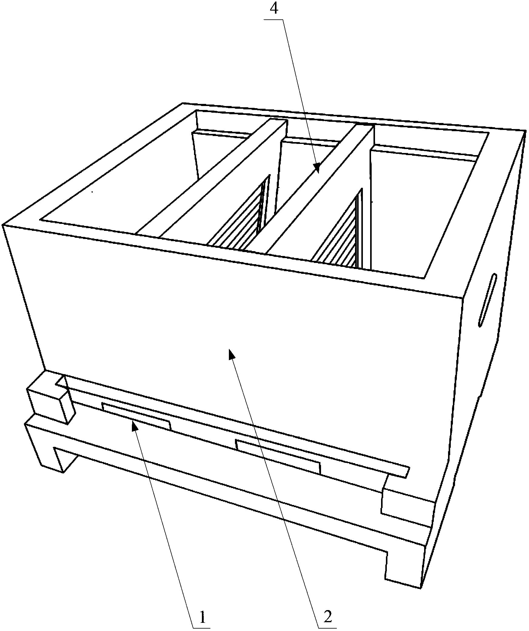 Box used for bee mating and method for establishing bee queen-rearing colony
