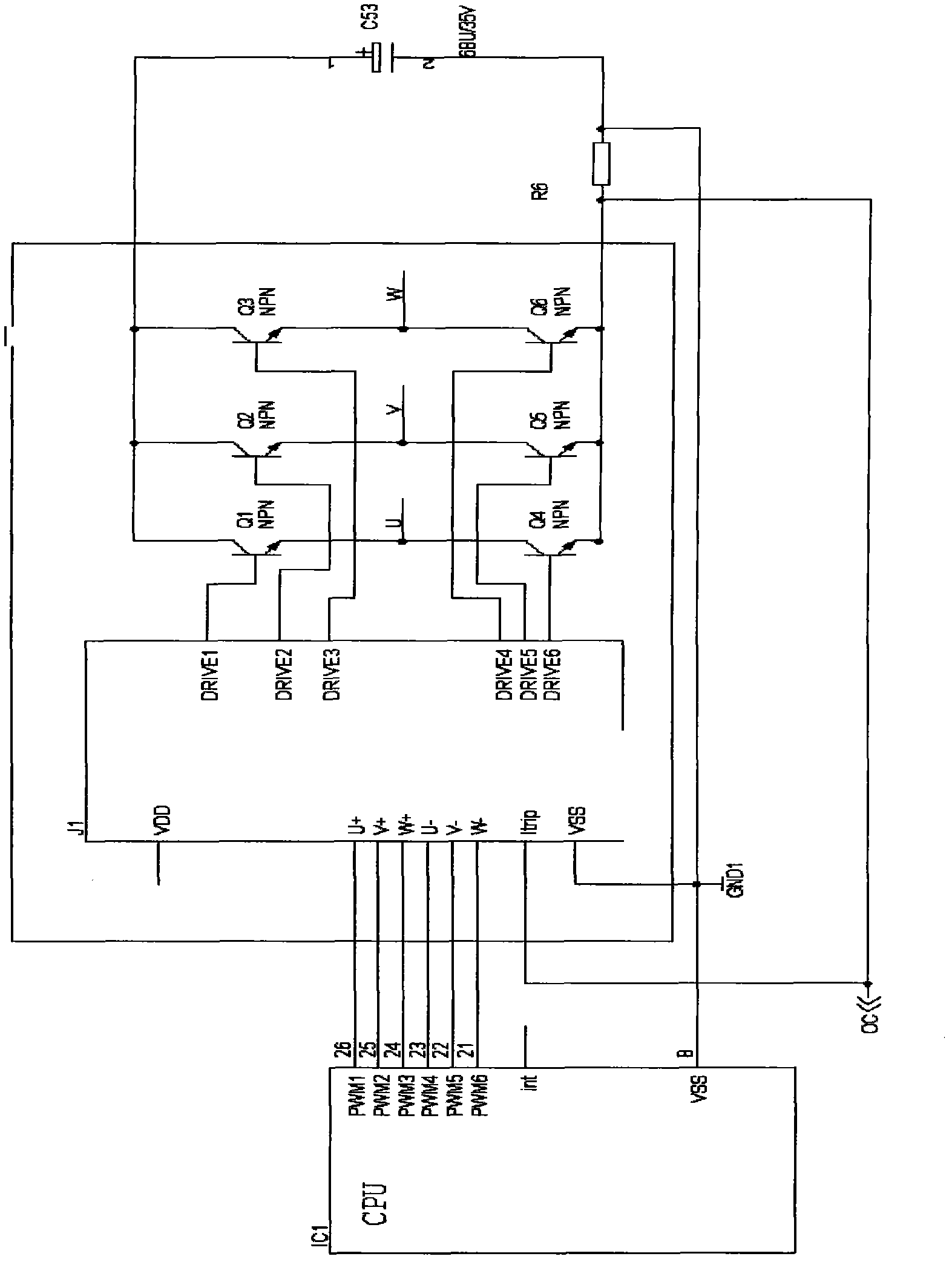 Over-current or short-circuit state detection circuit of insulated gate bipolar transistor (IGBT)