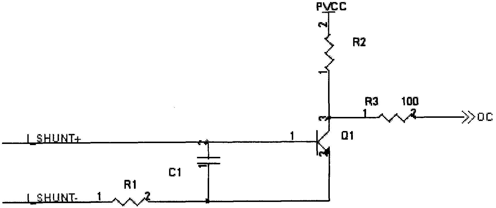 Over-current or short-circuit state detection circuit of insulated gate bipolar transistor (IGBT)