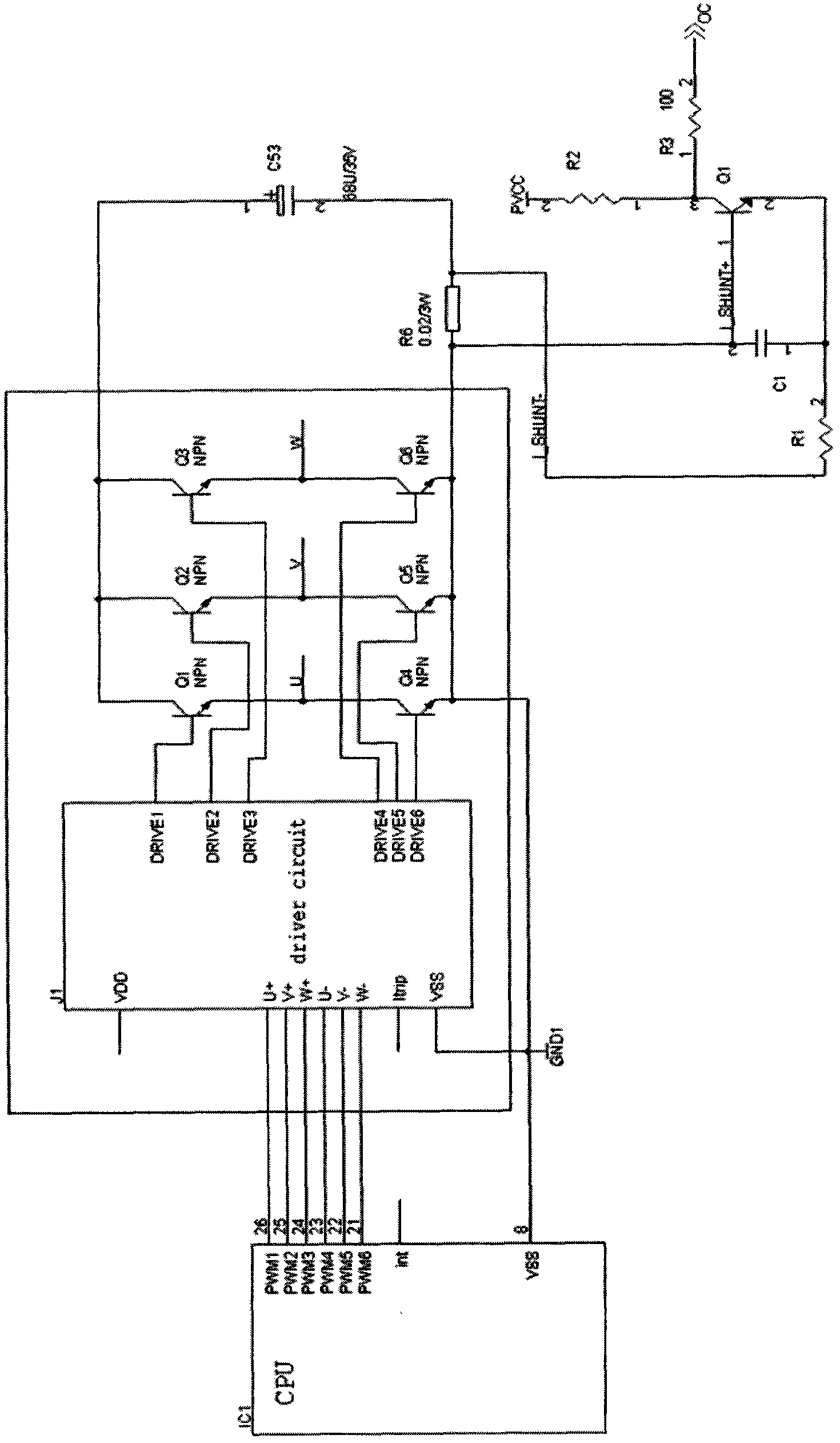 Over-current or short-circuit state detection circuit of insulated gate bipolar transistor (IGBT)