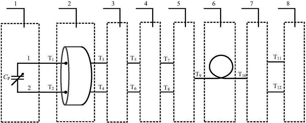 Long-distance test apparatus for humidity of power electronic equipment