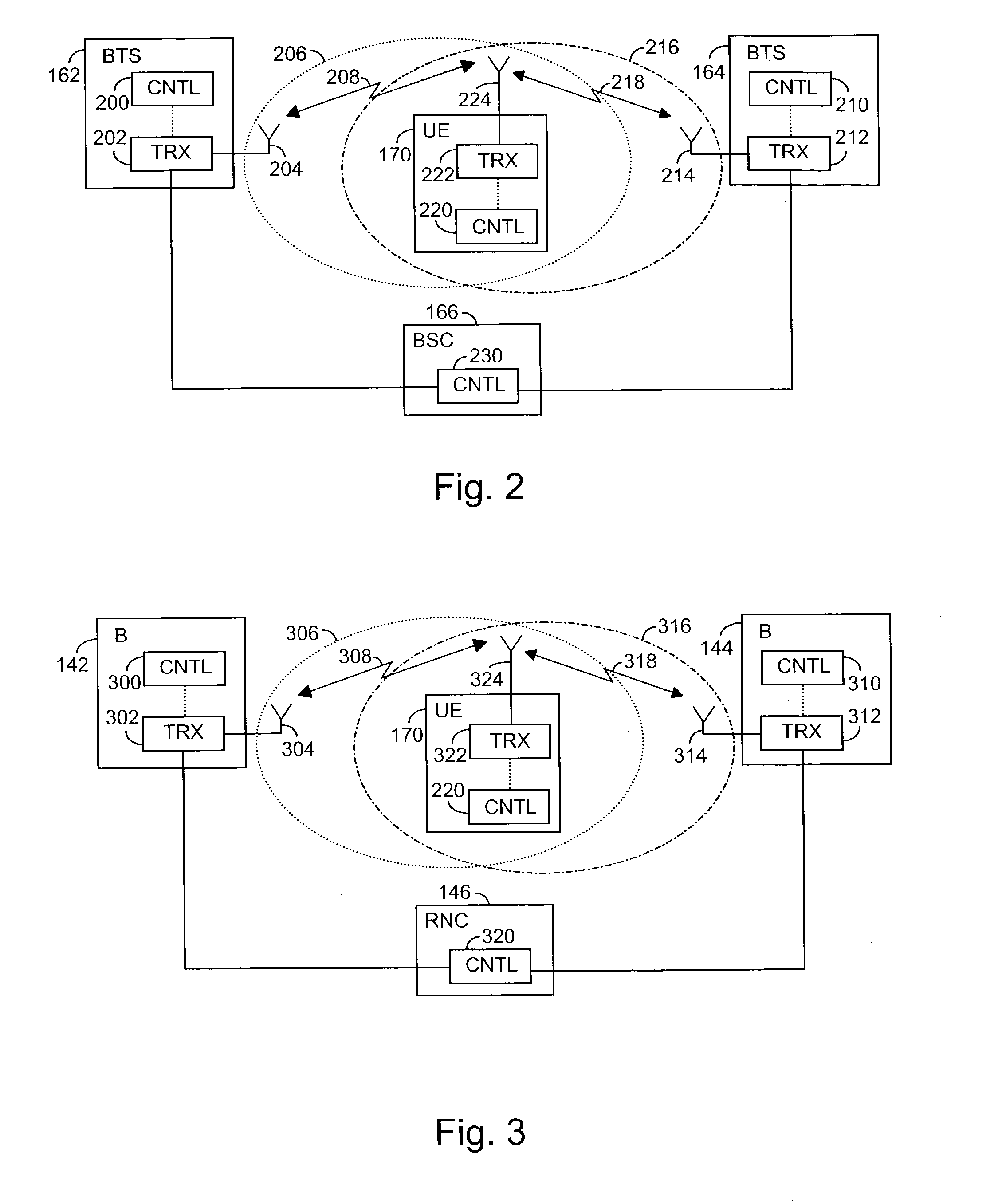 Transceiver method in a radio system and a radio system