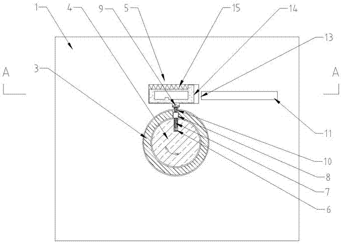 A hidden anti-violence lock cylinder