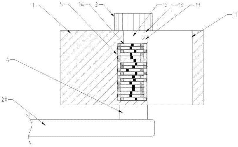 A hidden anti-violence lock cylinder