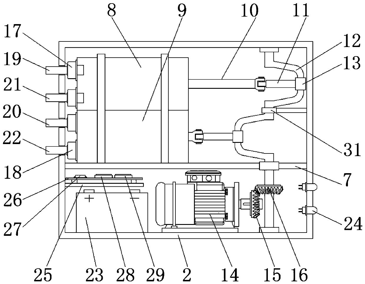 A reflow furnace gas control system