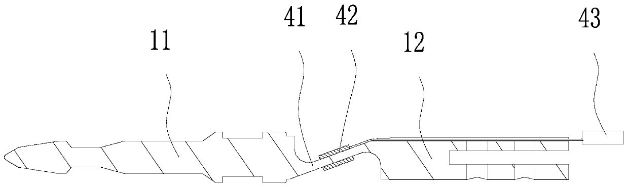 Anastomat with pressure sensing device