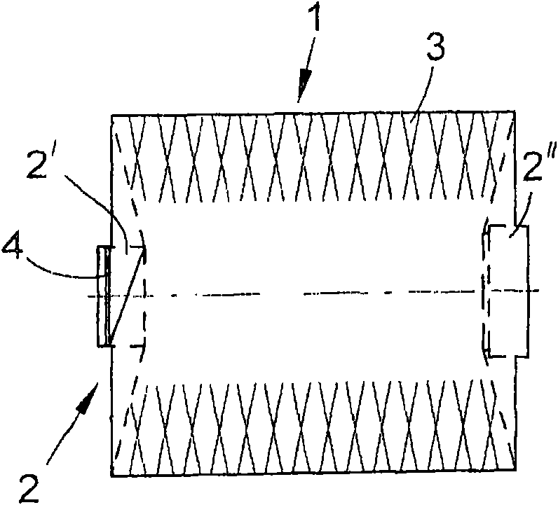 Cross-coil used in dye column and device for manufacturing the coil