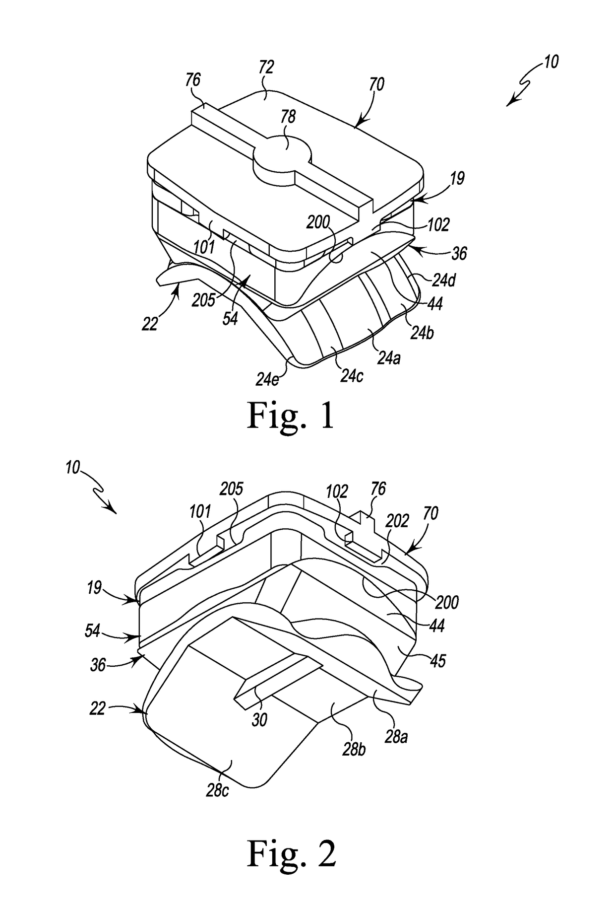 Ankle joint replacement implant with bearing interchangeability
