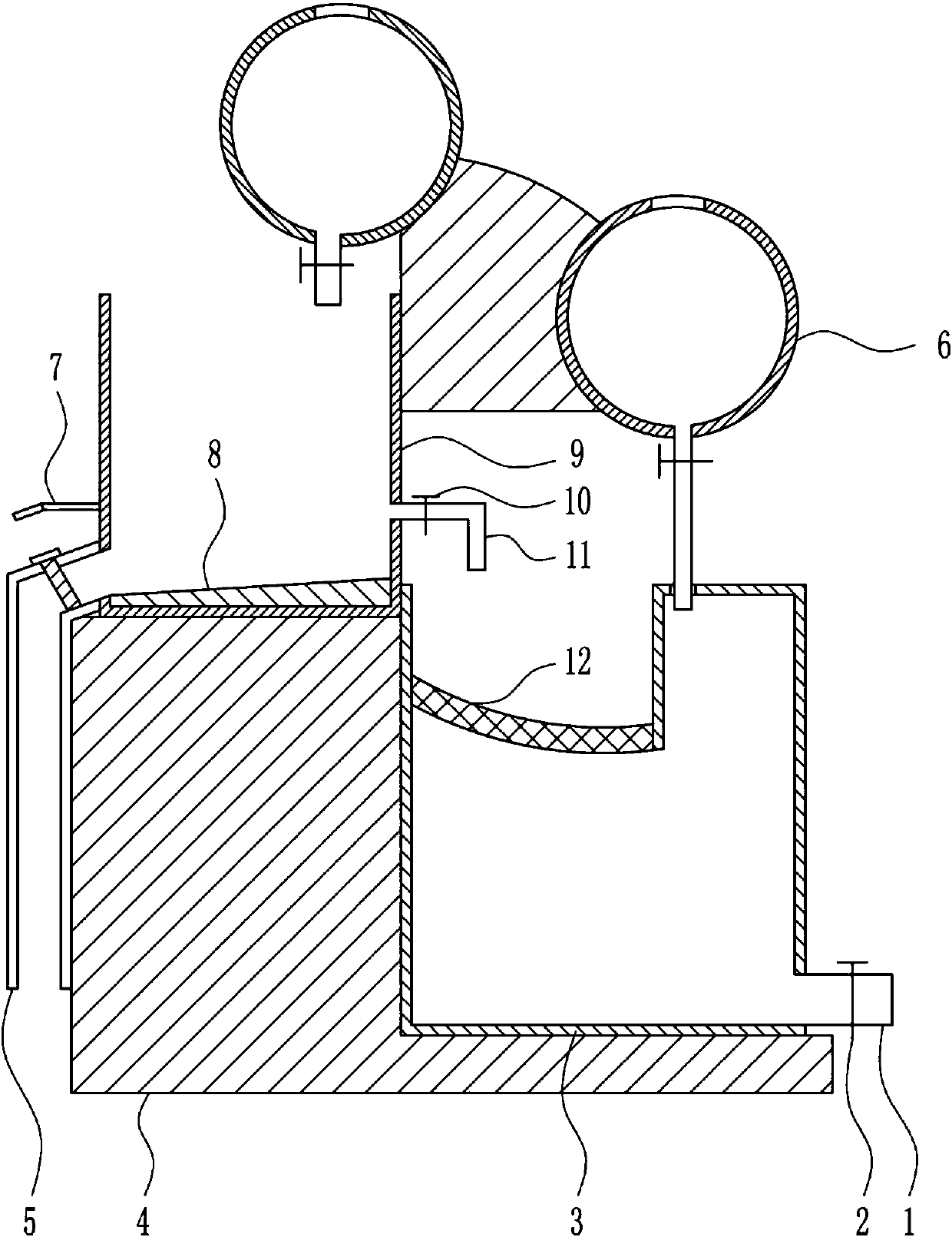 Integrated treatment equipment for domestic sewage