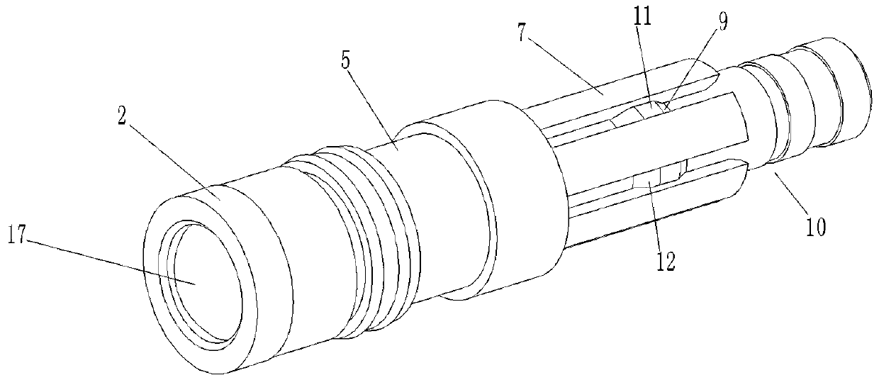 Optical fiber beam expansion connector and its optical fiber expansion contact piece and sleeve assembly