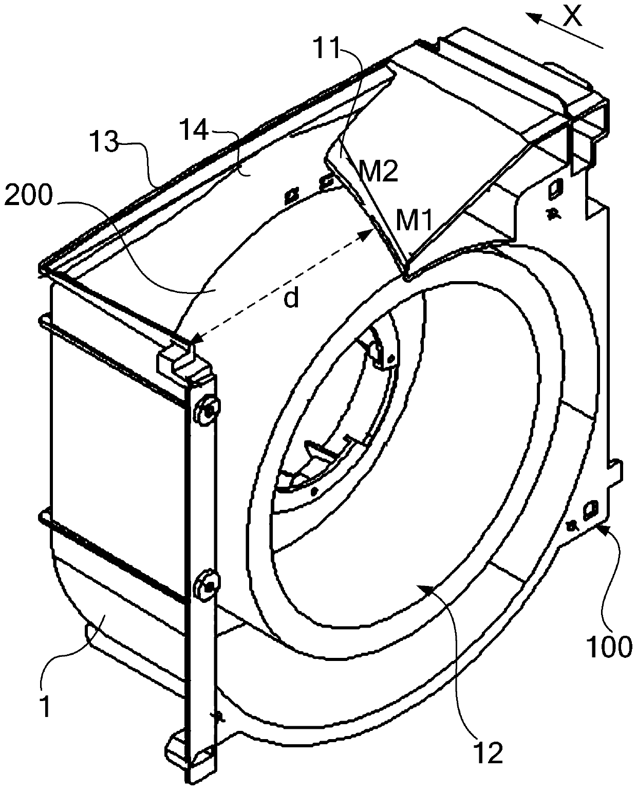 Volute of centrifugal fan, centrifugal fan and electric appliance