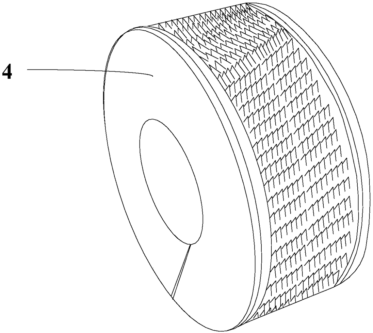 Metal card clothing and processing method thereof