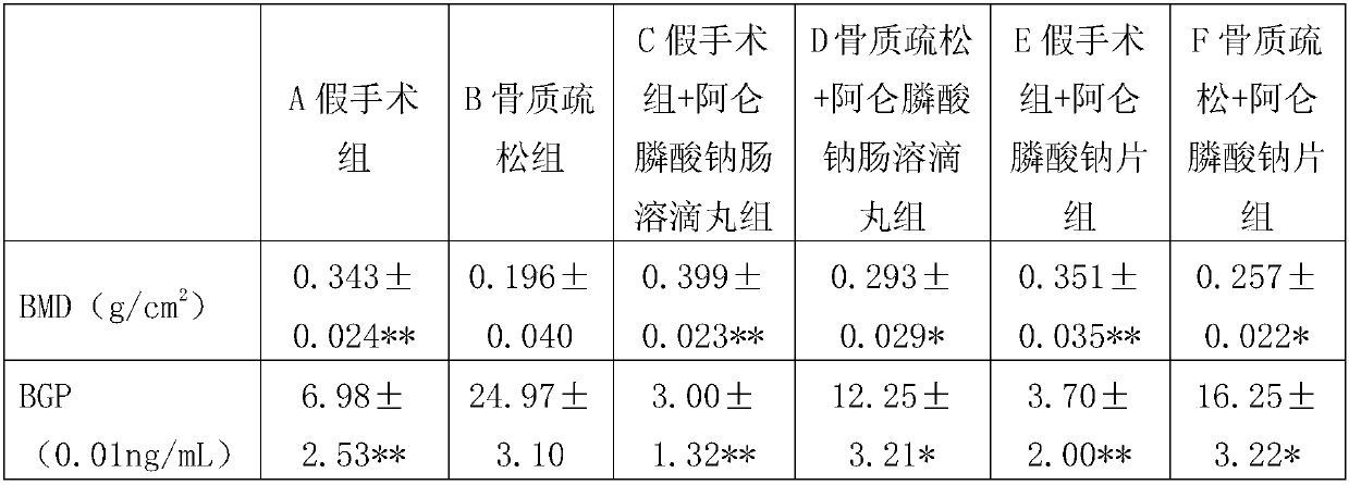 A kind of pharmaceutical preparation for treating osteoporosis and preparation method thereof