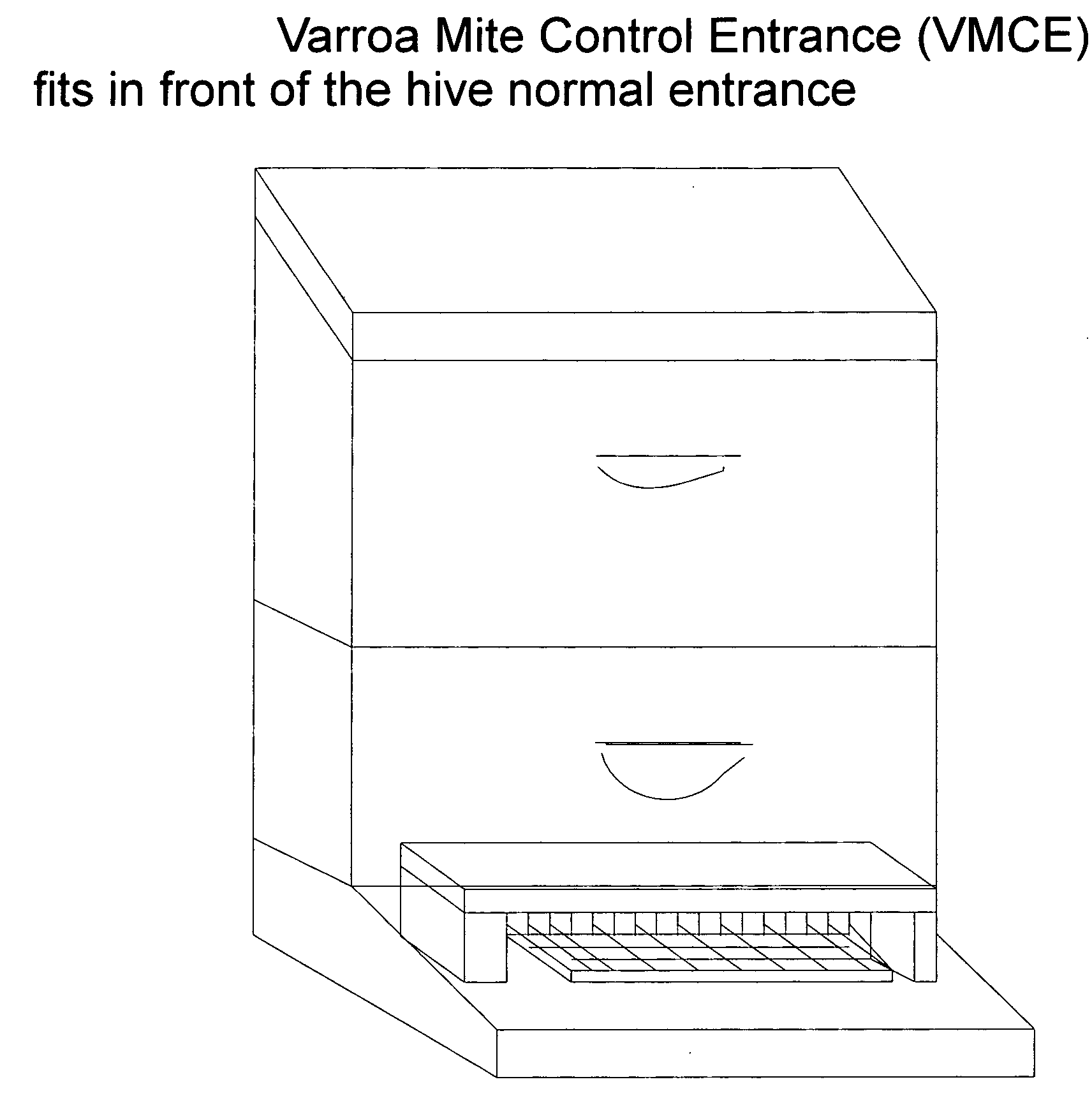 Varroa mites control entrance (VMCE)