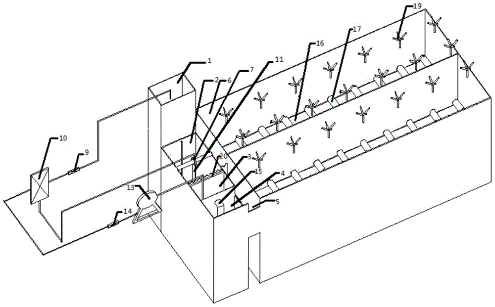 An integrated micro-dynamic ecological treatment device for rural dispersed sewage