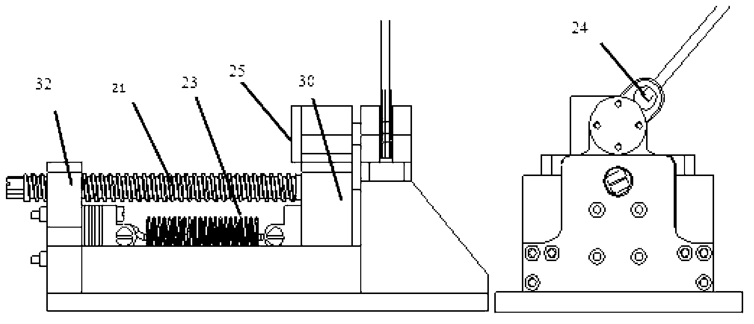 Arrow-loaded electric field stretching rod ground unfolding experimental device