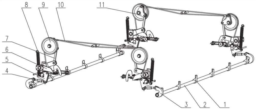 A tilting mechanism, carriage and railway self-overturning vehicle