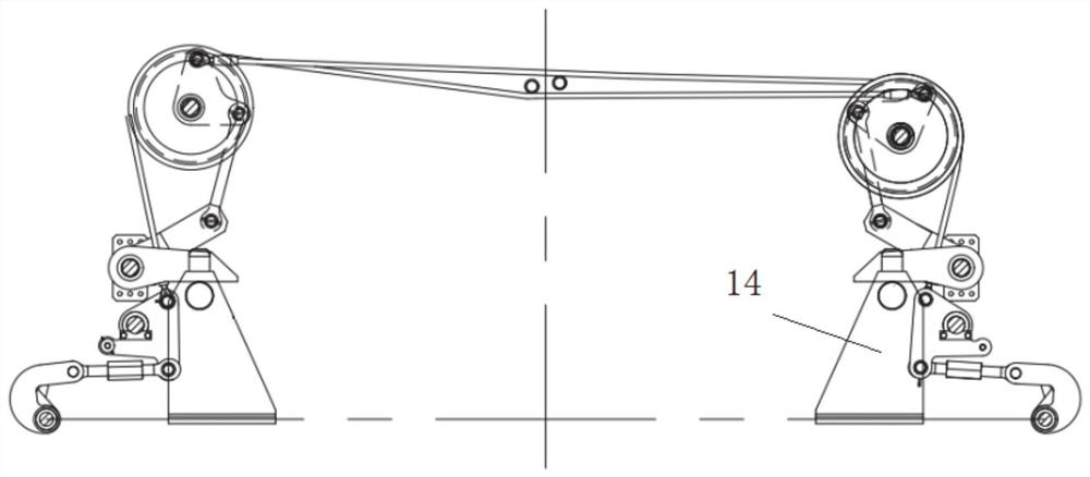 A tilting mechanism, carriage and railway self-overturning vehicle