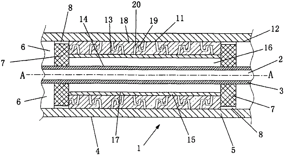 Deepwater pipe-in-pipe buckle arrestor based on T-shaped section deformation elements