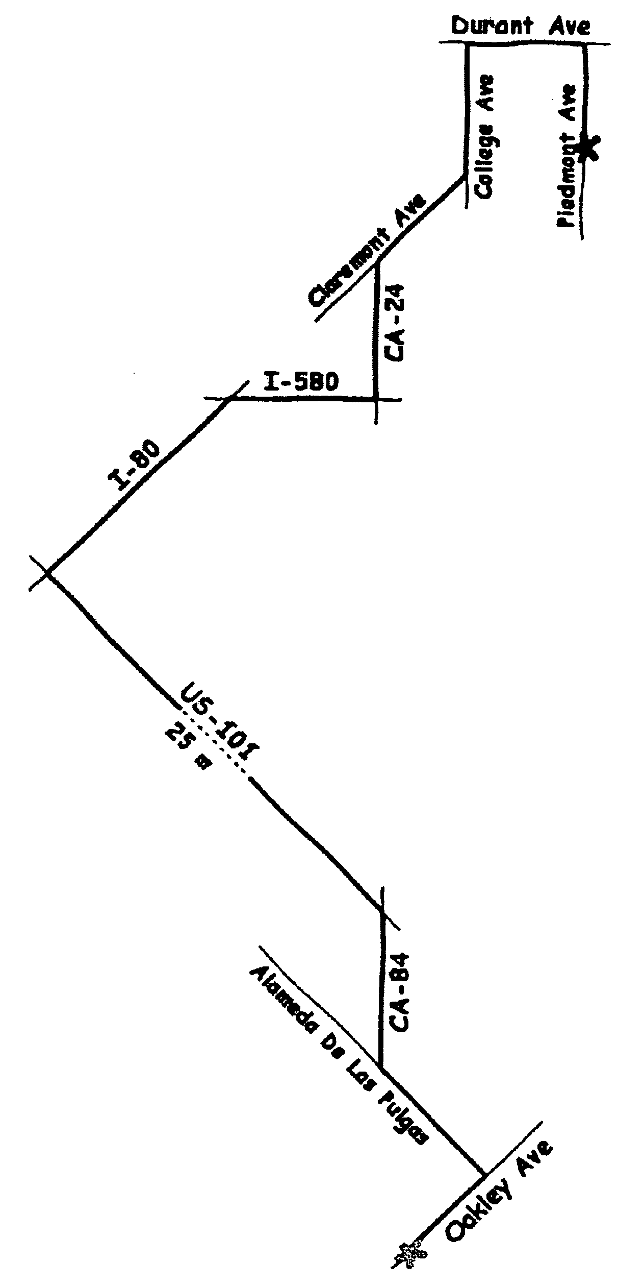 System and method for abstracting and visualizing a route map