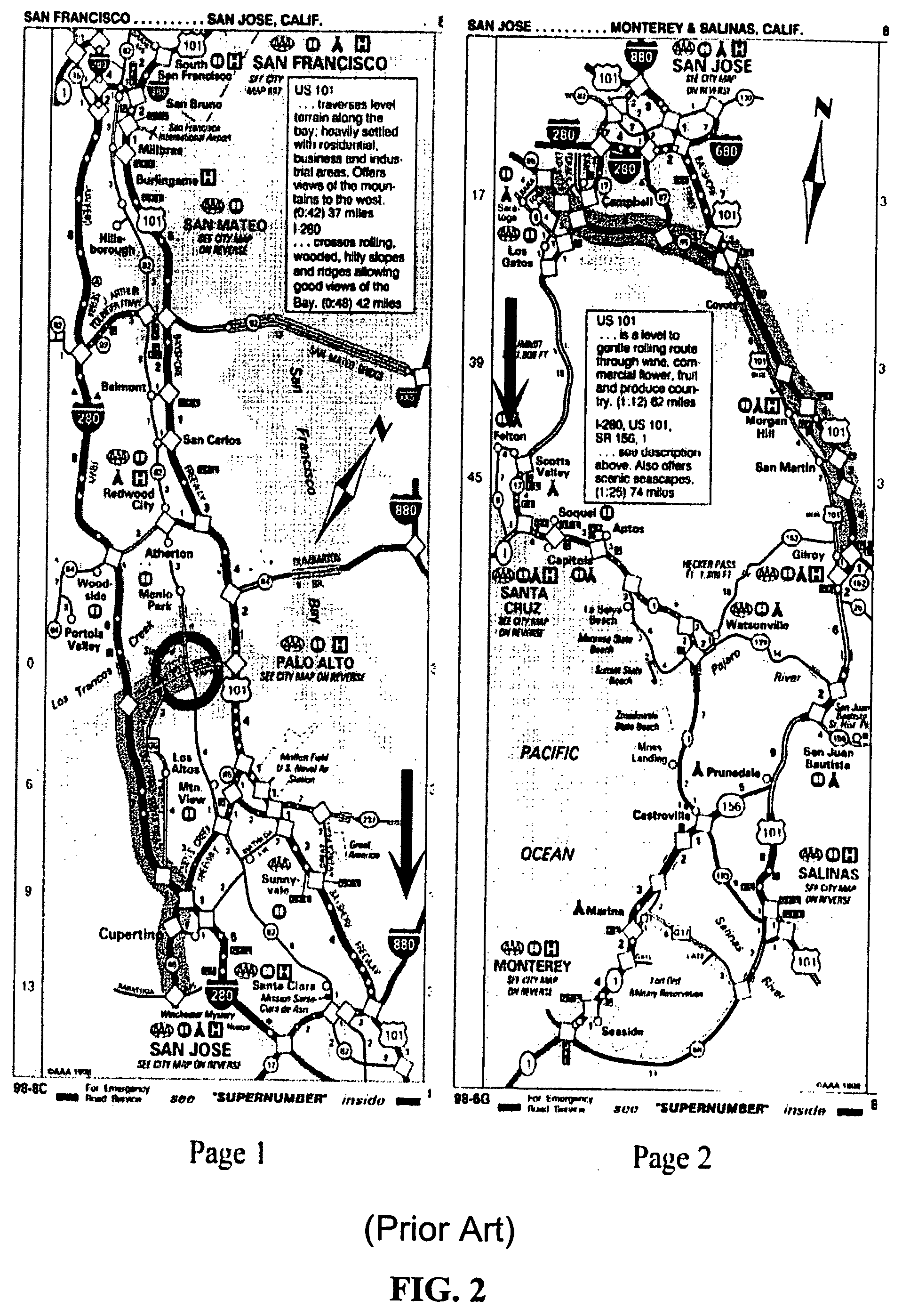 System and method for abstracting and visualizing a route map