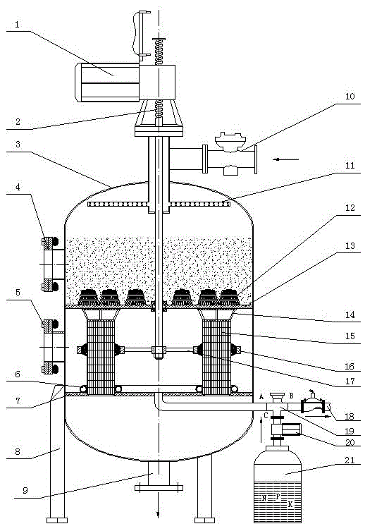 Combined multifunctional filtering device