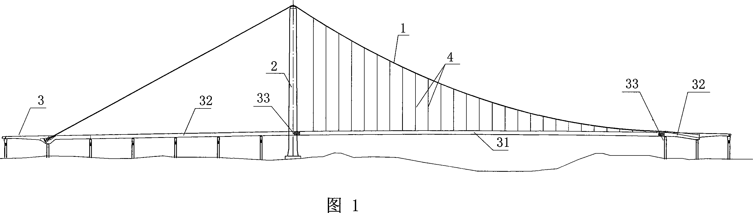 Single-tower self-anchored suspension bridge