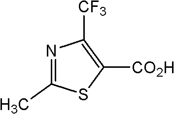 Preparation method for 2-methyl-4-(trifluoromethyl)thiazole-5-formyl acid