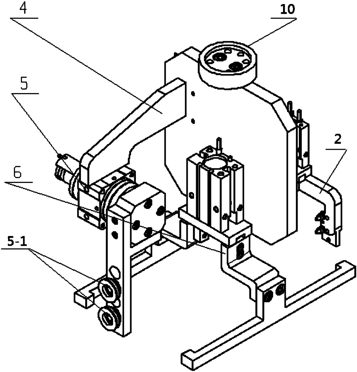 Feeding-discharging and glass detection manipulator of hot bending machine