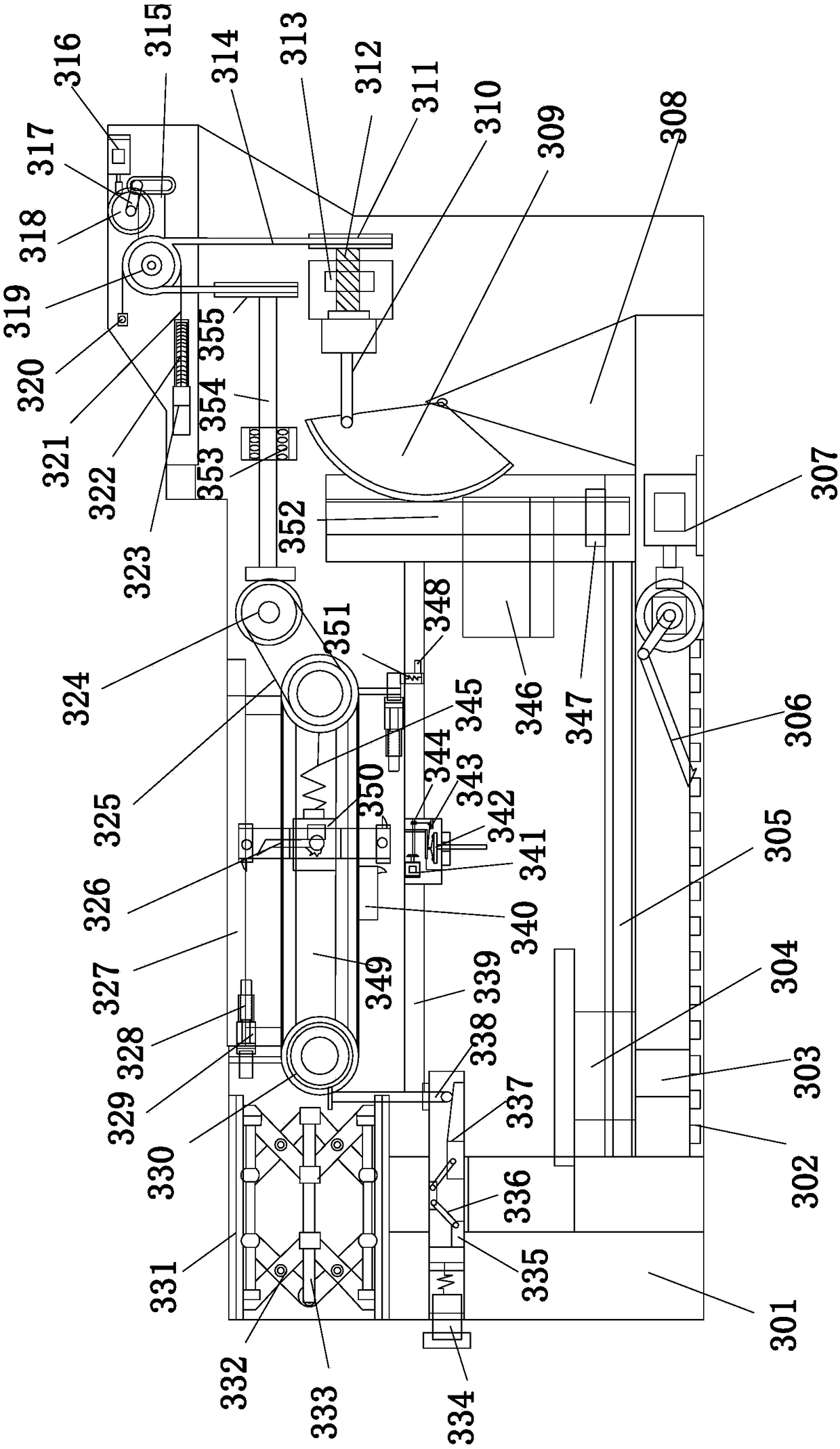 Intelligent tensioning equipment of vertical prestressed tendon for bridge construction