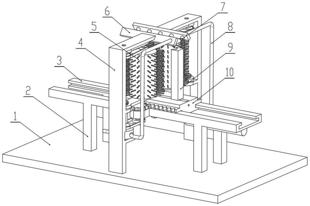 A glass cleaning device for display production