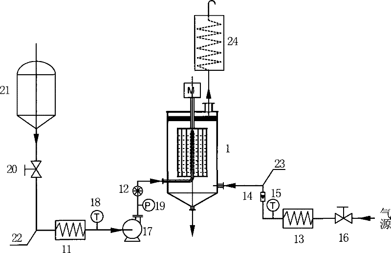 Method and device for aging white spirit