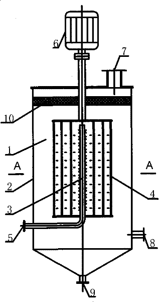 Method and device for aging white spirit