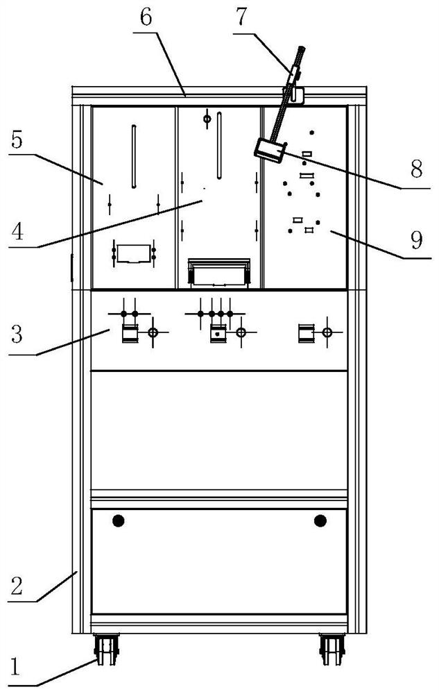 Convenient sorting table for metering and disassembling equipment