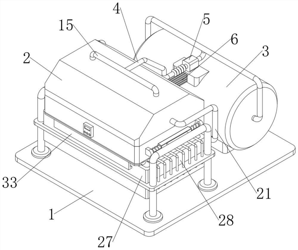 Raw material screening device for PE water supply pipe production and manufacturing