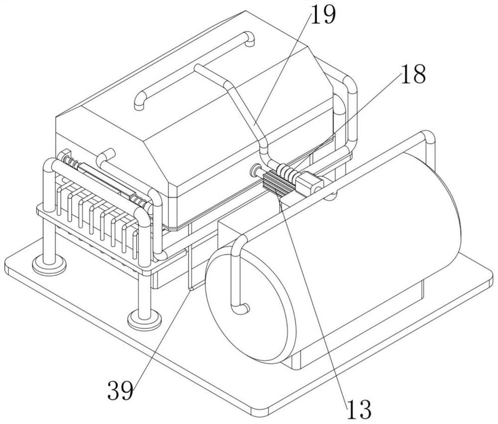 Raw material screening device for PE water supply pipe production and manufacturing