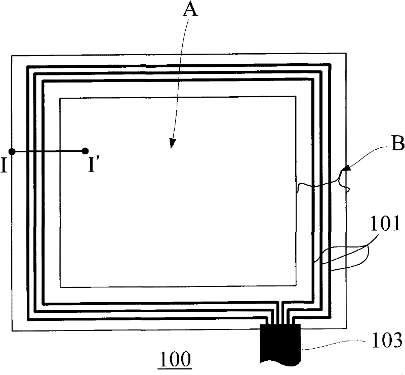 Low-impedance electrically-controlled line for touch panel, and manufacturing method for low-impedance electrically-controlled line