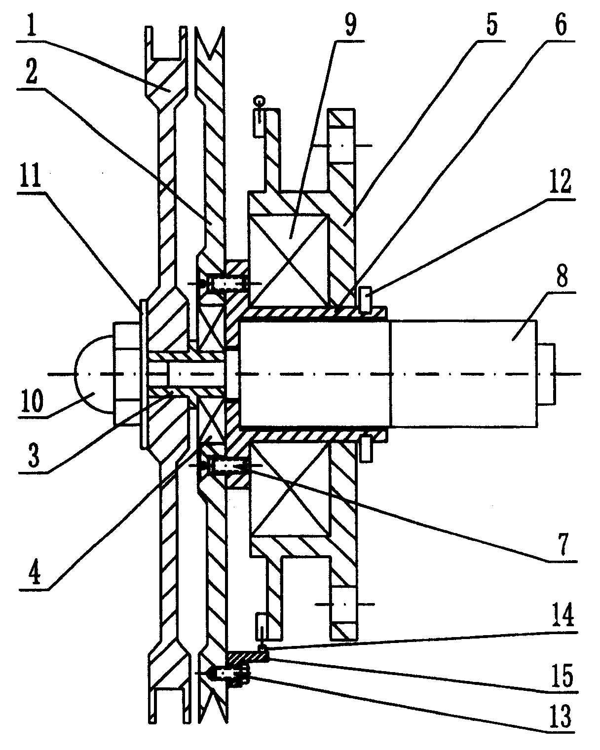 Balancing device for floating content gauge