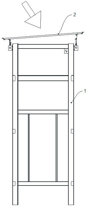 Universal adjustment elevator steel structure canopy and adjustment method thereof