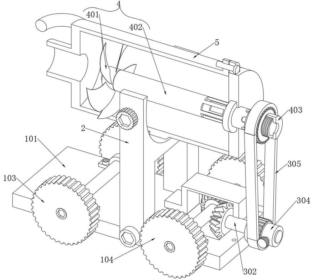 A device for cleaning dirt on the inner wall of a sewage pipe