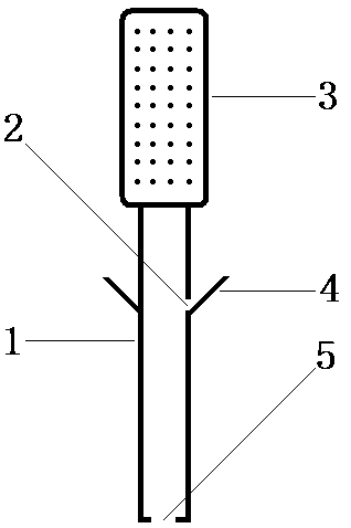 Tooth caring device based on toothpaste foam interception structure