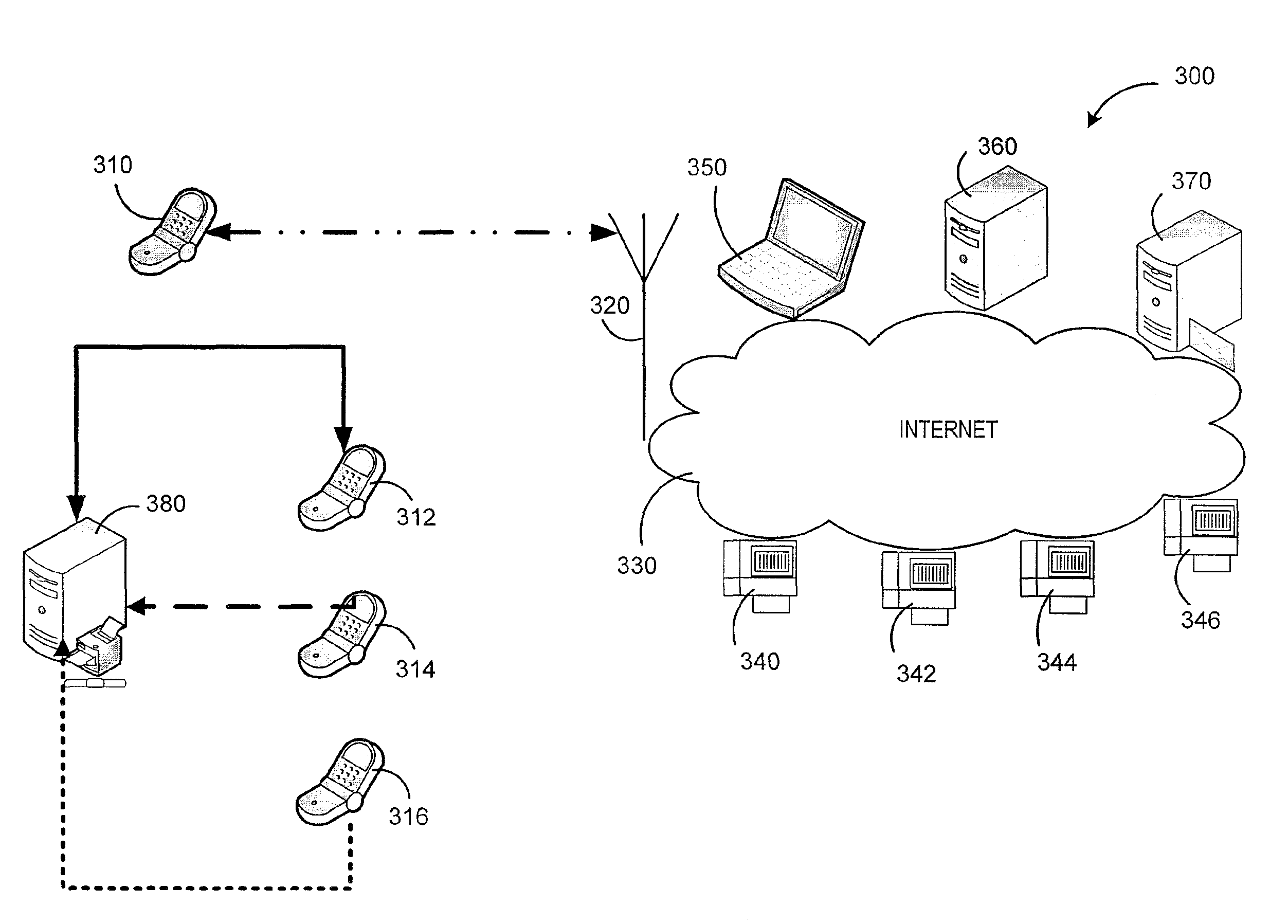 Method and system for producing hard copies of electronic information employing a portable personal receiving device