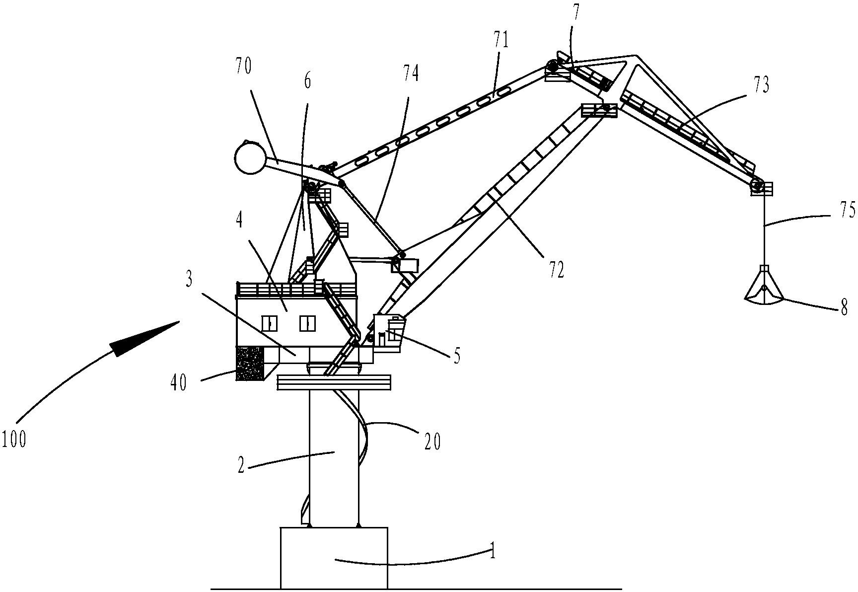 Fixed gantry crane