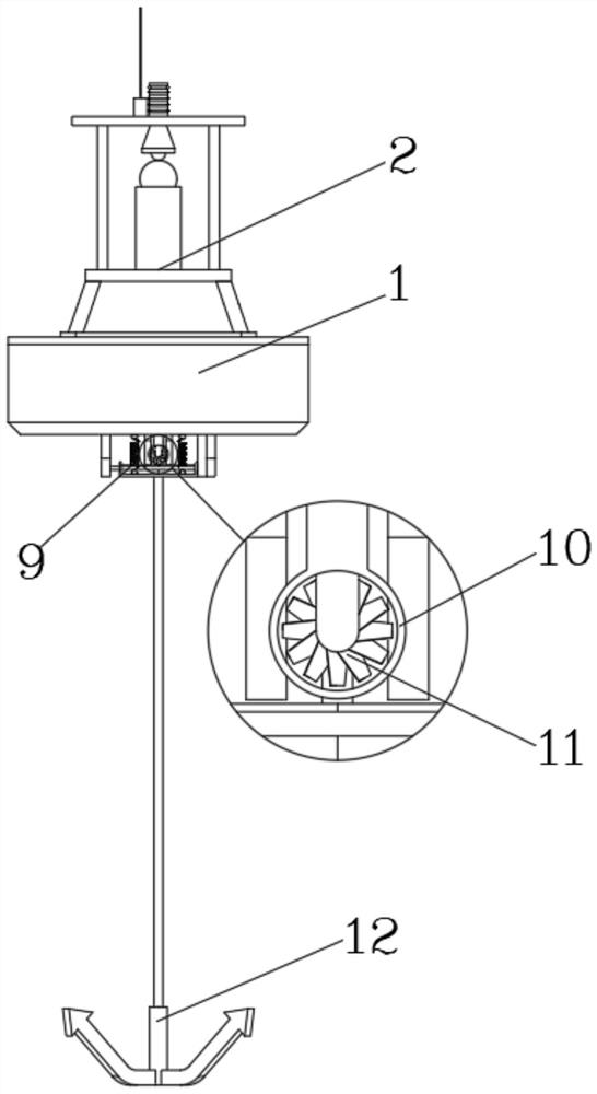 Hydrology water resource surveying device with self-protection function