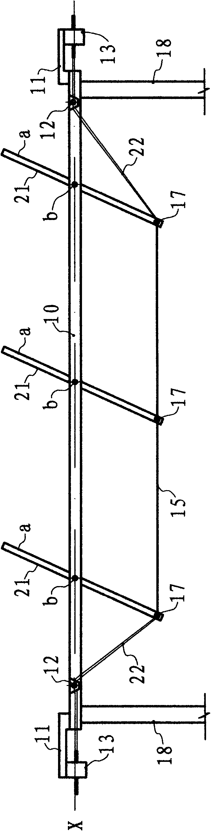 Connecting rod connecting method for solar panel to evade rain and snow