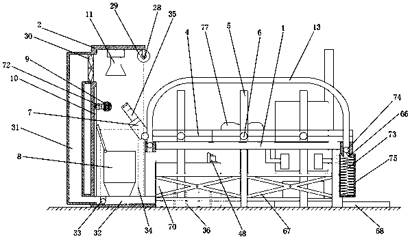 Massageable multifunctional rehabilitation physiotherapy bed and use method thereof