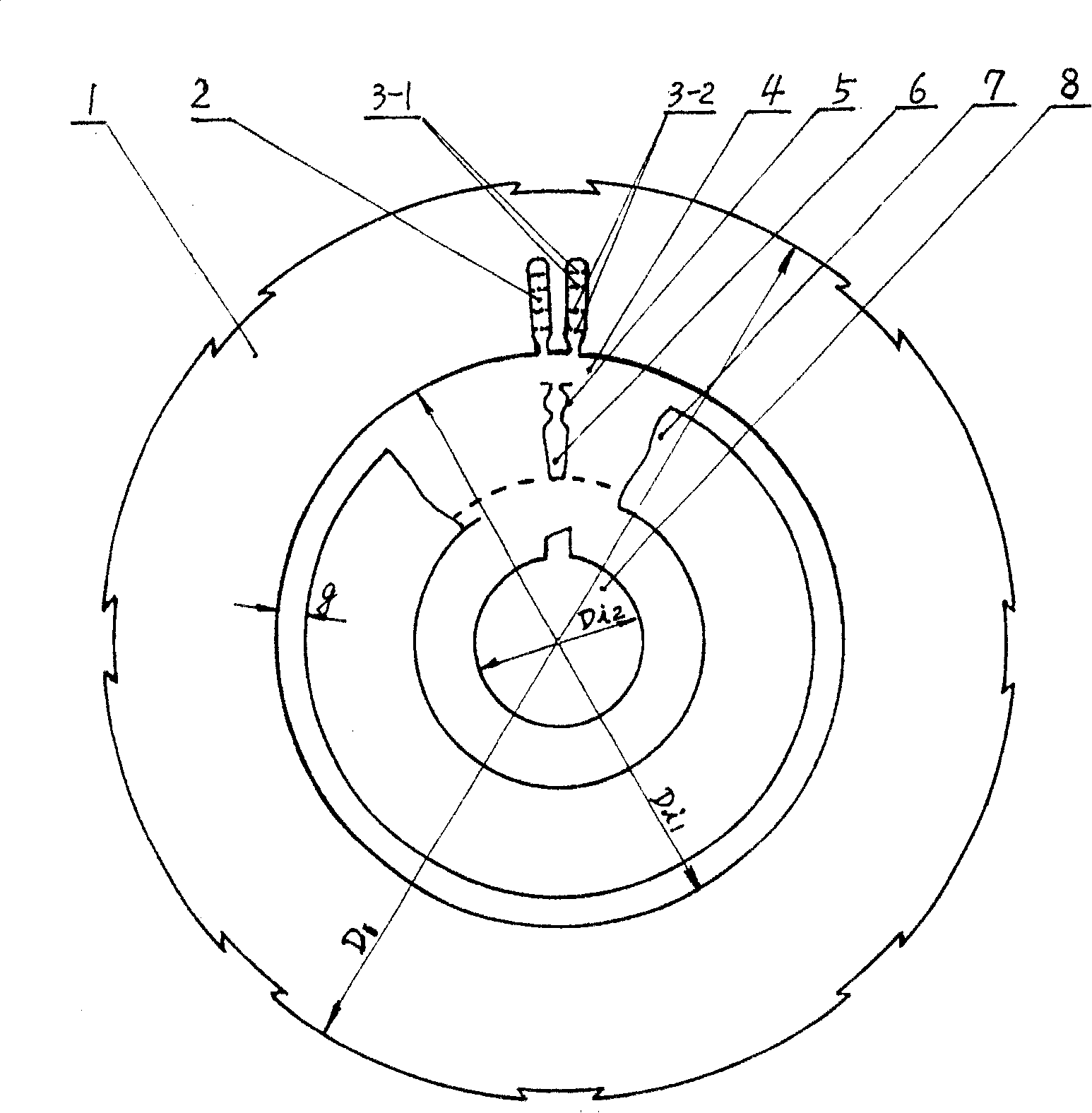 High actuating torque low operating power three phase capacitane type bisquirrel motor